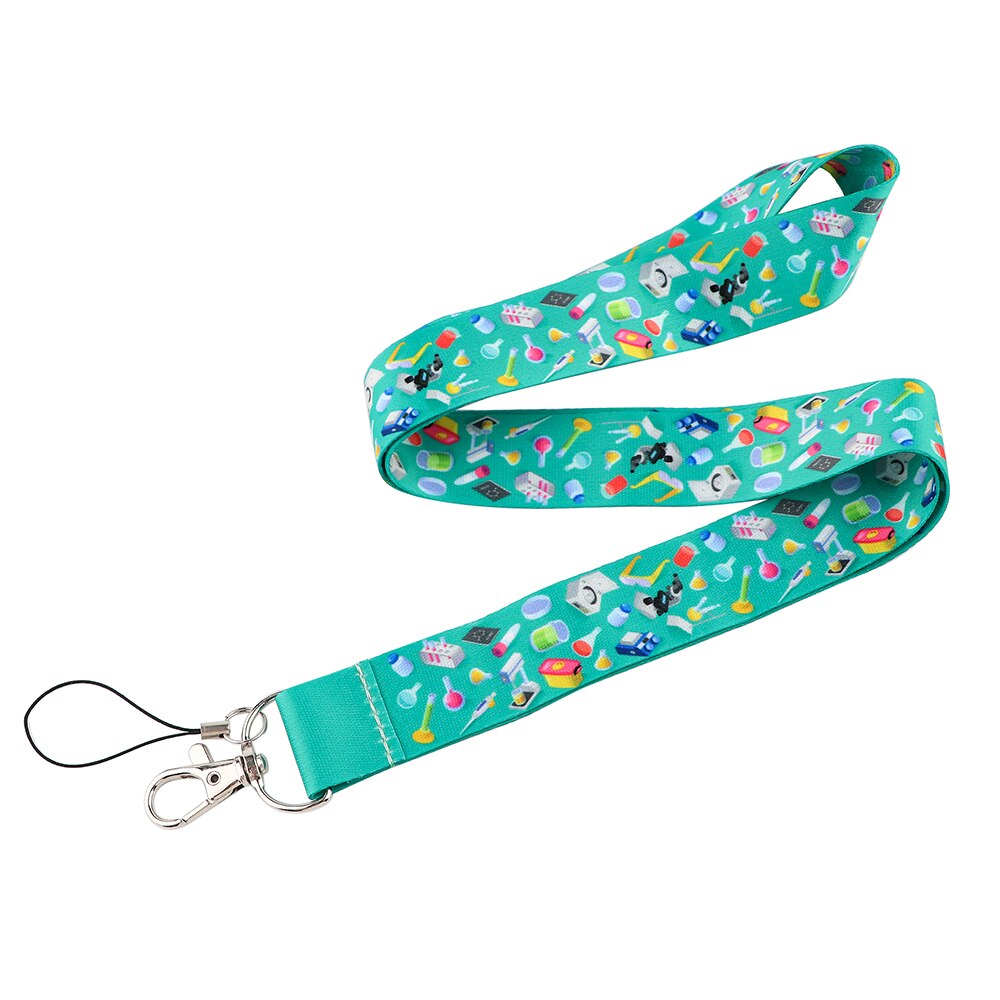 Ransitute R2288 Menselijk Orgel Tanden Tandarts Make-Up Artist Lanyard Sleutelhanger Lanyard Neck Strap Voor Usb Badge Houder Diy Hang touw