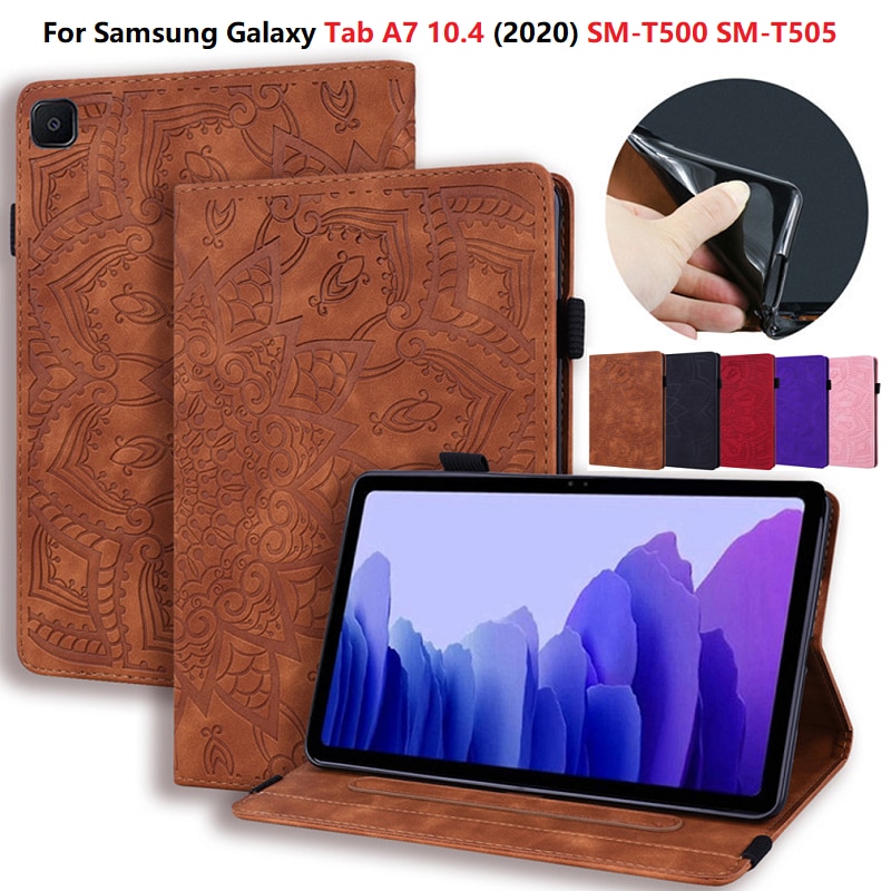 Case Voor Samsung Galaxy Tab A7 10.4 Inch SM-T500 SM-T505 T507 Leather Cover Voor Samsung Galaxy Tab Een 7 A7 10 4 Tablet Case