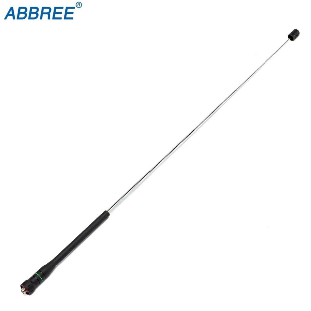 ABBREE High Gain Dual Band Telescopic Antenna SMA-F Female For Walkie Talkie Baofeng UV-5R BF-888S UV-82 UV-XR UV-9R Plus Radio