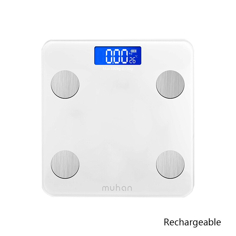 Electronic Weight Scale Bathroom scalesPrecision Weight Scale Weighing tool Weight Scale Household Body Scale весы напольные: B-white