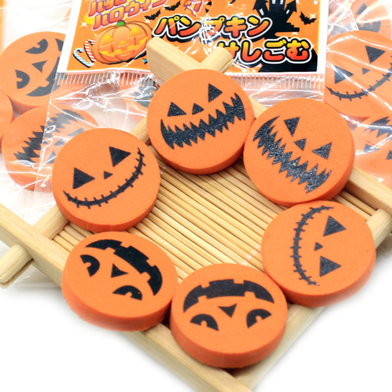 3Stck Kreative Halloween Gummi Kürbis Radiergummi EINE Tasche Von 3 Packungen Schüler Schreibwaren Art Belohnung Büro & Schule liefert
