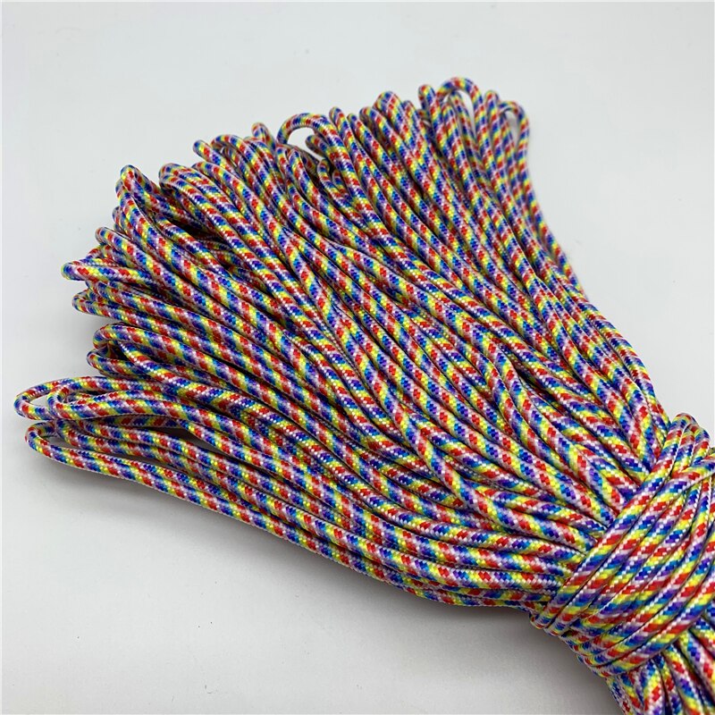 10 yards/Lot 3mm Koord Touw Parachute Lanyard Touw Voor Klimmen Camping Survival Apparatuur Paracord Armband Masker Lanyards