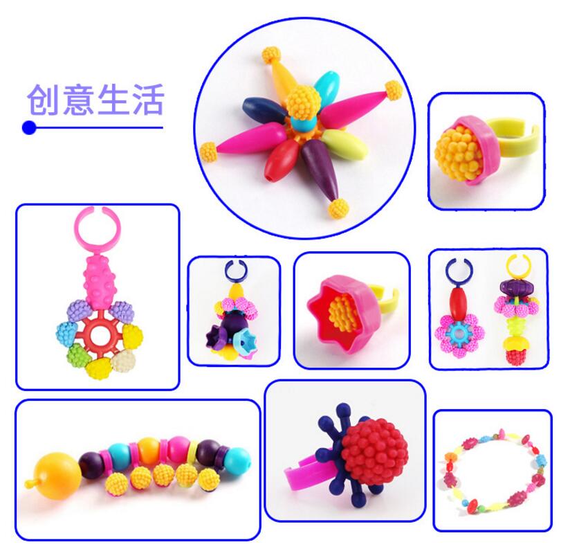 Pop Kralen Speelgoed Snap Samen Ketting En Armband Ambachten Sieraden Mode Kit Diy Educatief Kid 'S Speelgoed Craft Diy Sieraden speelgoed
