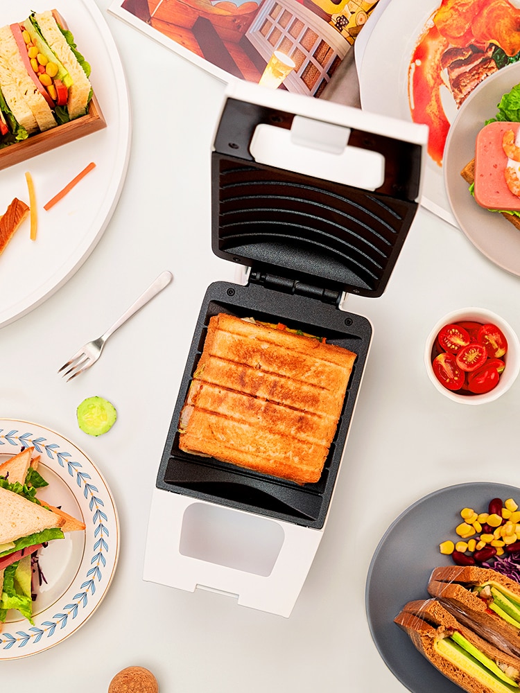 Youpin pinlo 420w mini maker kjøkken frokost brød maker press toast brød maker omelett maker hjemmebruk