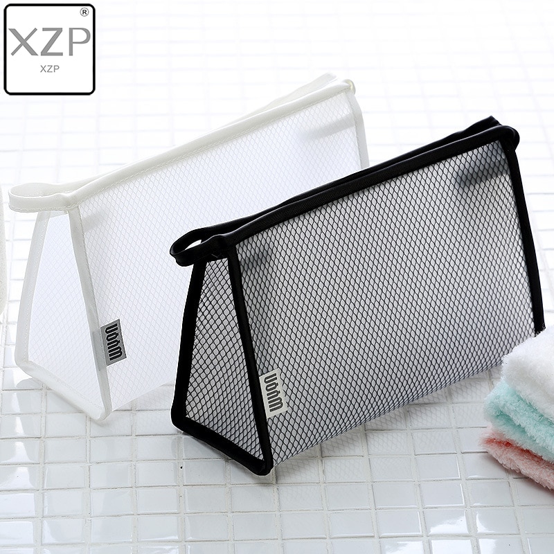 XZP Solid Transparent EVA Cosmetic Bags Travel Waterproof Mesh Makeup Tools Storage Bag Necessaire Wash Pouch Toiletry Organizer