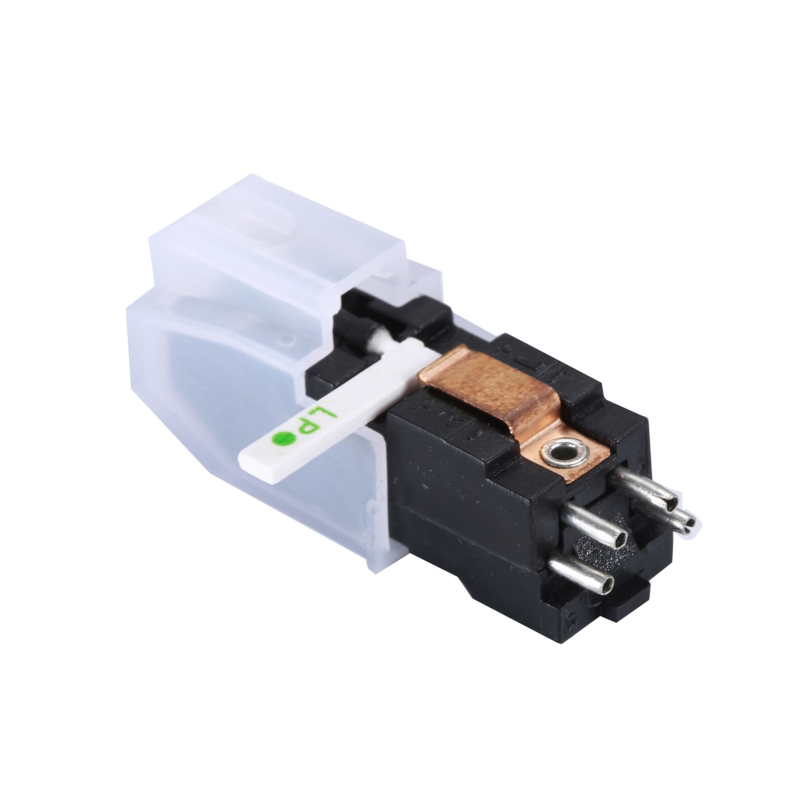 Turntable Phonograph Dual Stereo Cartridge with Red Sapphire Dual Side Stylus Needle for LP/78 Vinyl Record Player Accessory