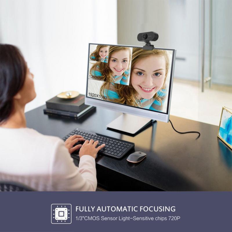 Full HD 1080P Webcam Computer PC Web Camera With Microphone Rotatable Cameras For Live Broadcast Video Calling Conference Work