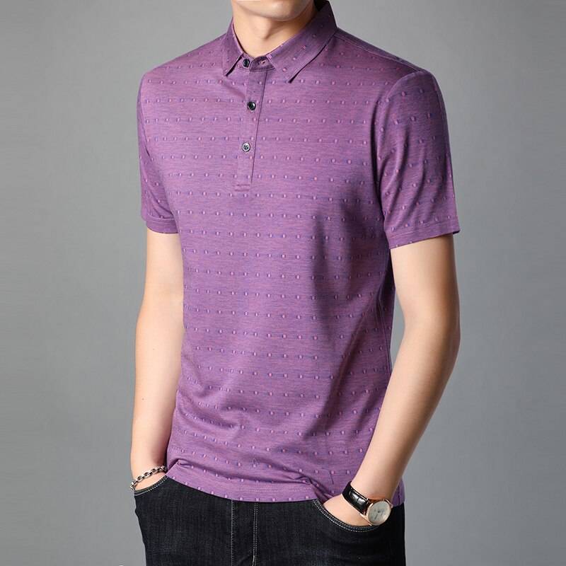 Heren zomer katoenen polo zakelijke kleding heren casual fit kleding korte mouwen