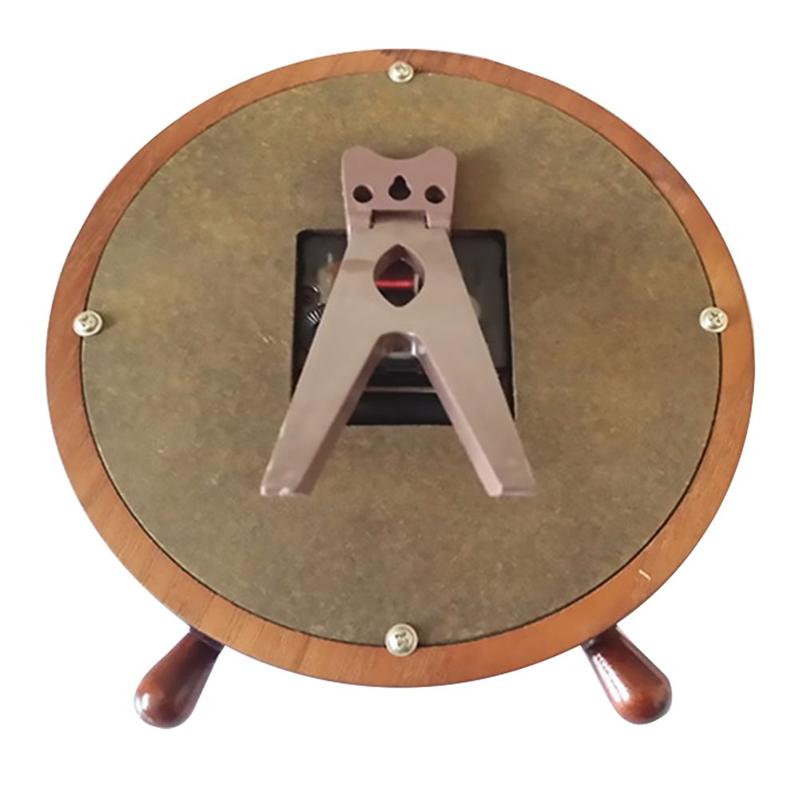 1Pc Creatieve Klok Decoratie Huishouden Desktop Klok Houten Klok Ornament Home Decoratieve Klok