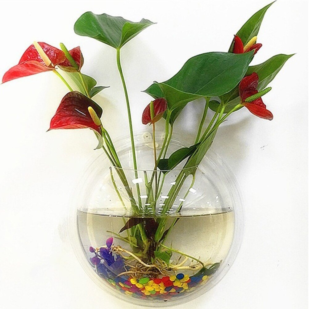 Aquarium Acrylic Fish Tank Wall Hanging Tank Transparent Plant Product Wall Mount Pot Plant Flower Vase Mounted Home Accessories