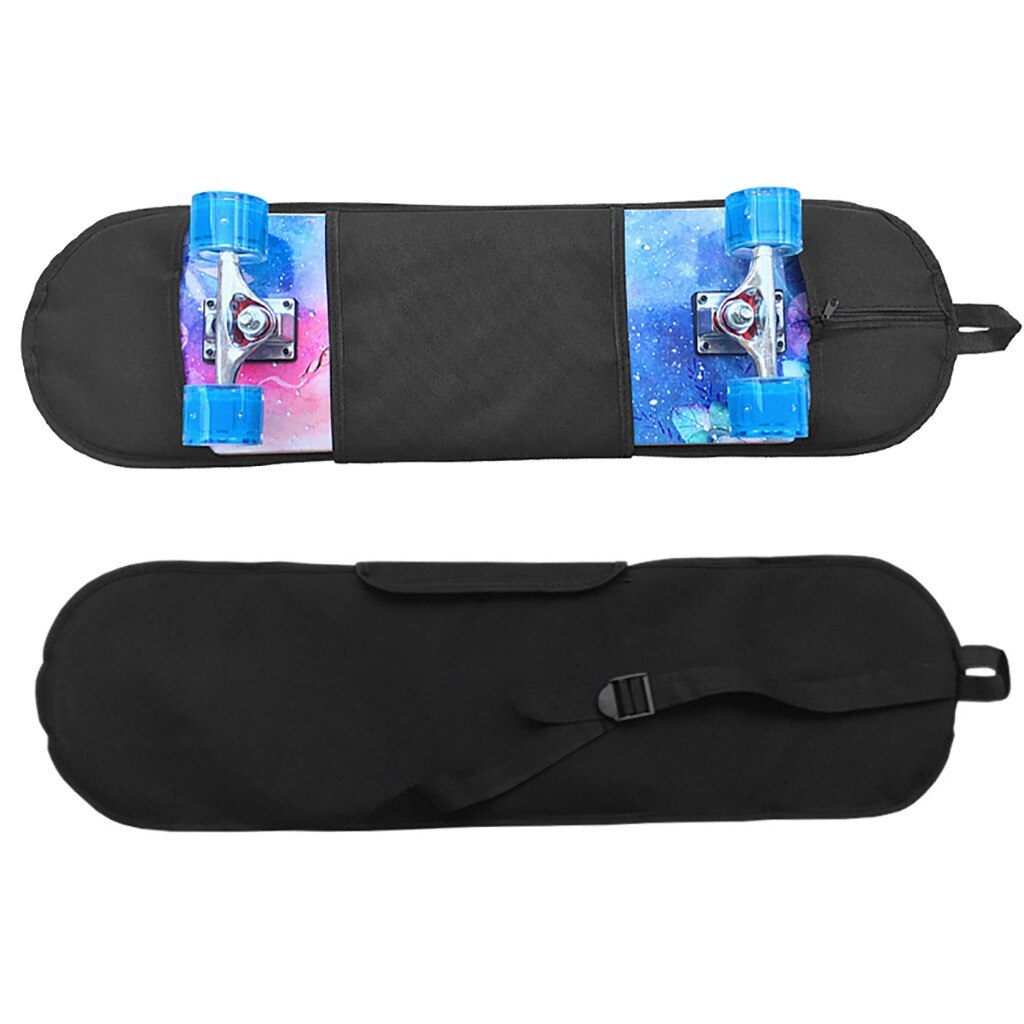 Duurzaam Handig Skateboard Schouder Carrier Verstelbare Riem Met Een Mesh Pouch Portable Skateboard Draagtas