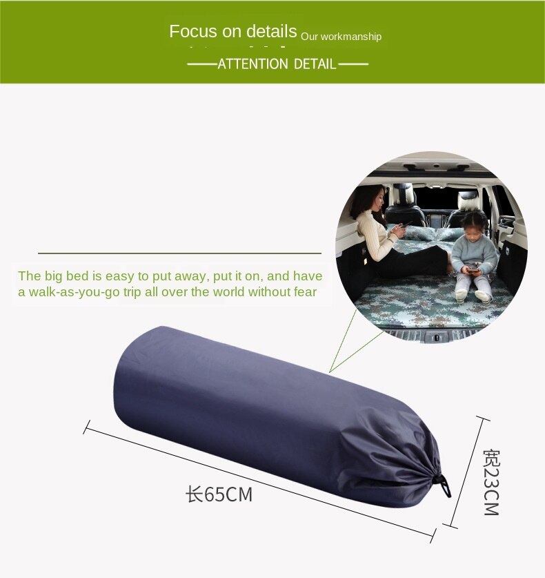 Cama inflable montada en el vehículo, colchón de parte trasera, para viajes, todoterreno