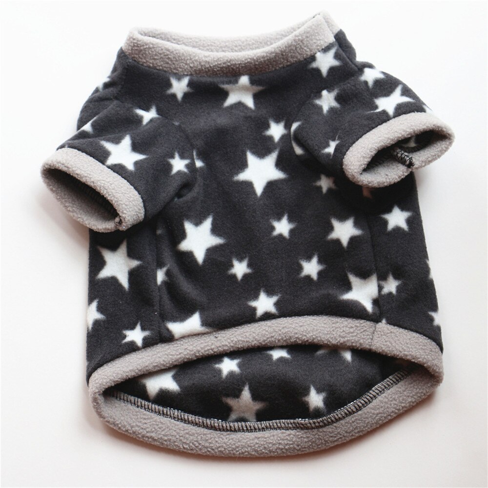 Fortykket vintertøj til hunde sweater fleece varmt xxxs hundetøj til fransk bulldog bamse hundetøj vinter