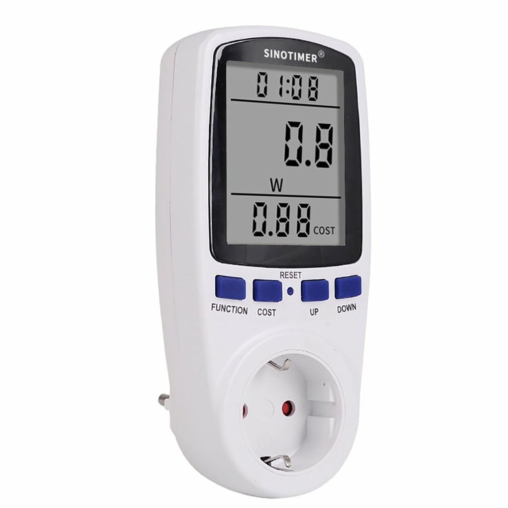 EU BR UK Plug Socket Digital Wattmeter Meter Power Consumption Watt Energy Meter KWh AC 220V 110V Electricity Analyzers Monitors