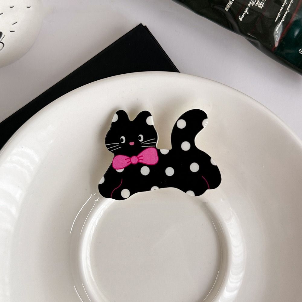 Pinza de pelo de ácido acético de gato de dibujos animados, pinza lateral acrílica, pinza de pico de pato para mascotas, horquilla colorida