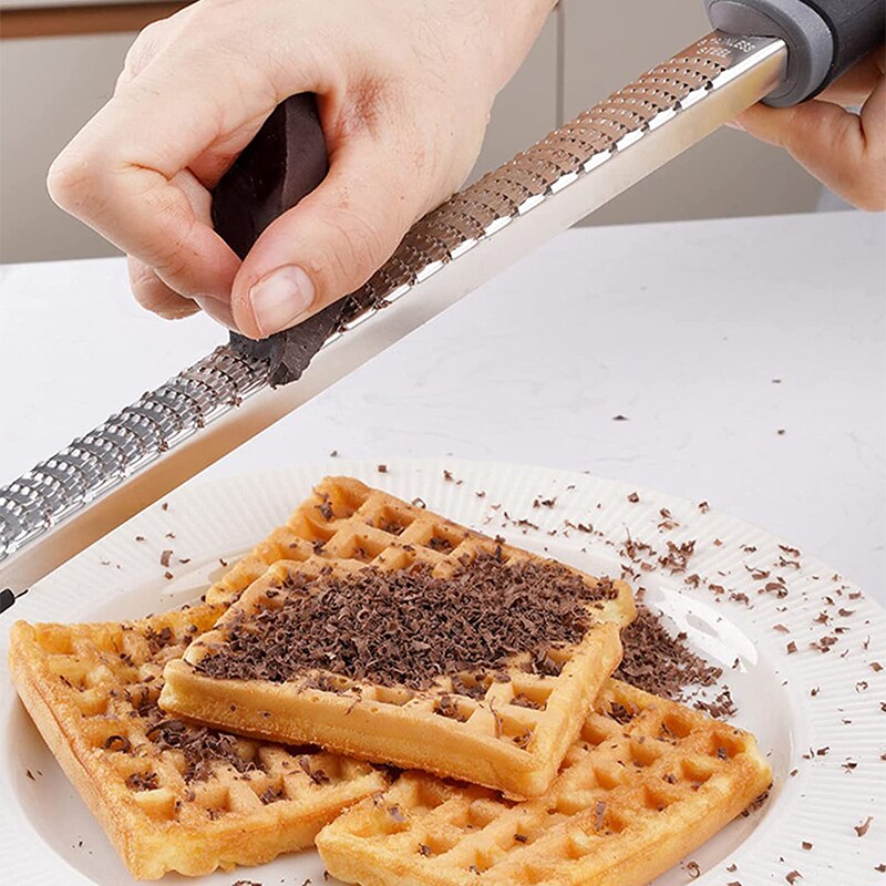 Stainless Steel Lemon Zester Fruit Peeler Cheese Zester Sharp Vegetable Cheese Shavings Planer for Parmesan Cheese Ginger Nutmeg