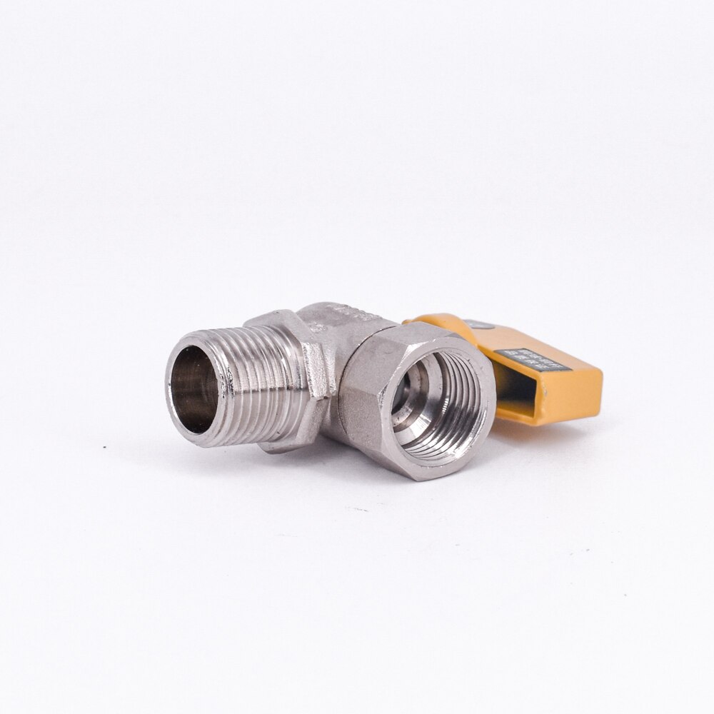 Robinet à boisseau sphérique coudé mâle 1/2 " bsp 90 degrés pour eau, gaz, huile