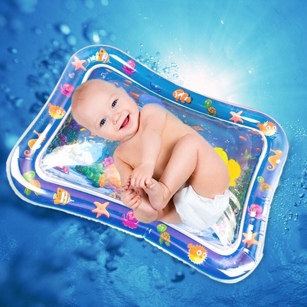 66x50cm Kids Water Mat Baby Inflatable Patted Pad Baby Inflatable Water Cushion Infant Play Mat Toddler Funny Pat Pad Toys