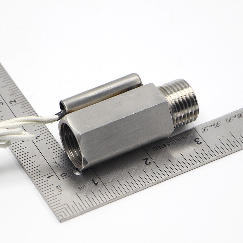 110V 1/2&quot; Liquid Water Flow Sensor Switch Male Thread Ports Metal Shell ZFS-03S
