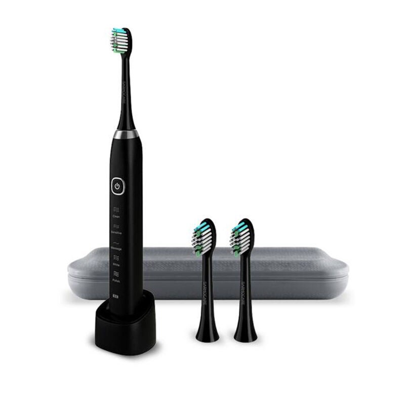 s100 toothbrush heads alfawise s100/S200 Replacement Toothbrush heads 1x 2x 3x pack: black