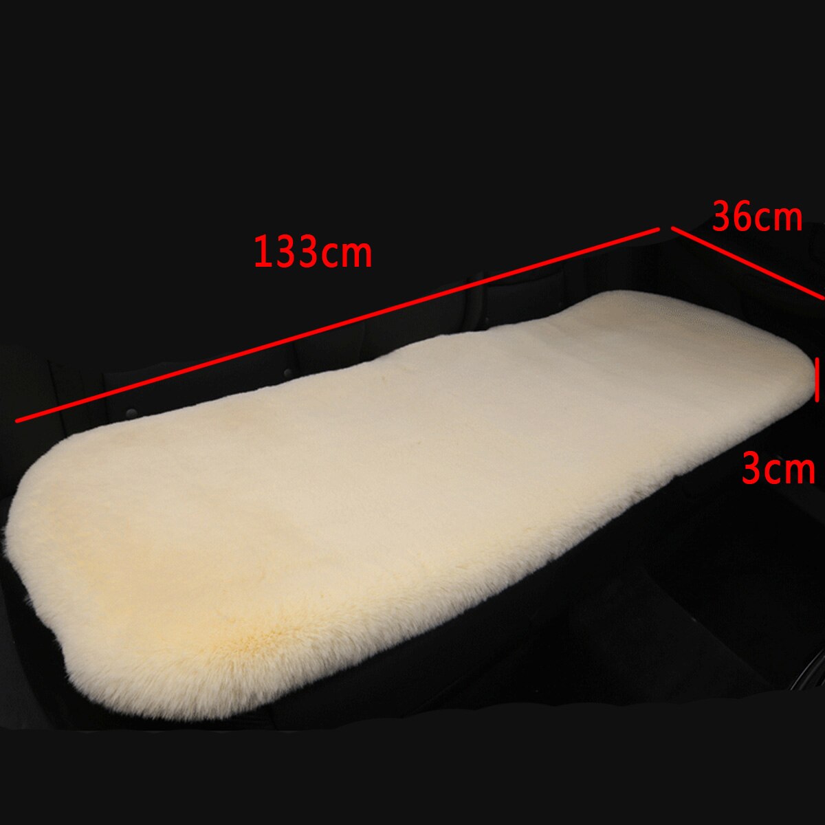 Fausse fourrure universelle couverture avant de voiture housse de siège arrière coussin tapis Automobiles housses de siège accessoires intérieurs pour hiver plus