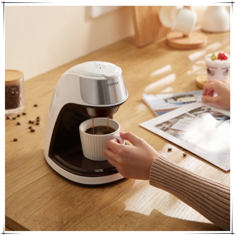 Cafetera eléctrica por goteo para el hogar, pequeña máquina de preparar té para oficina, cafetera portátil