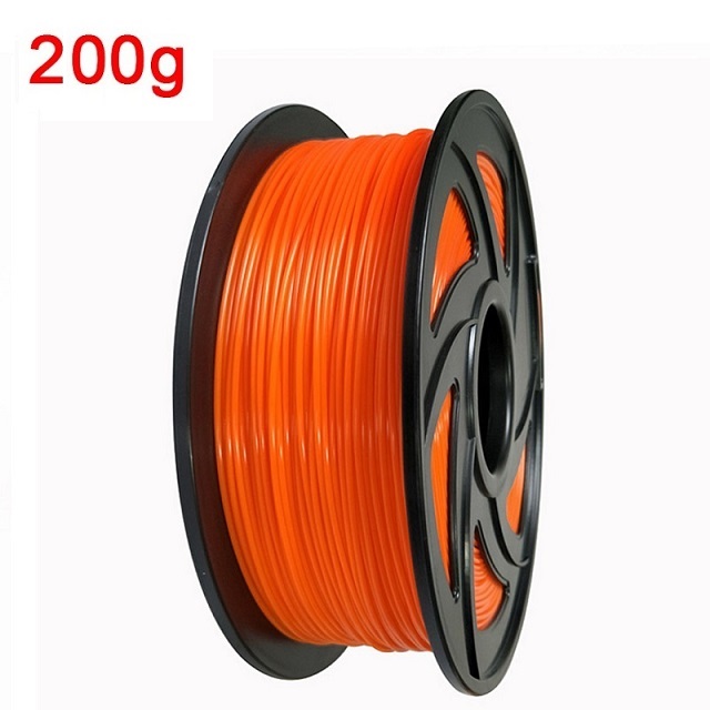 Filamento flessibile TPU 1,75 mm 200 g Filamento traslucido TPU Materiale di stampa 3D Filamento che si illumina al buio Filamento arcobaleno Blu: Arancione