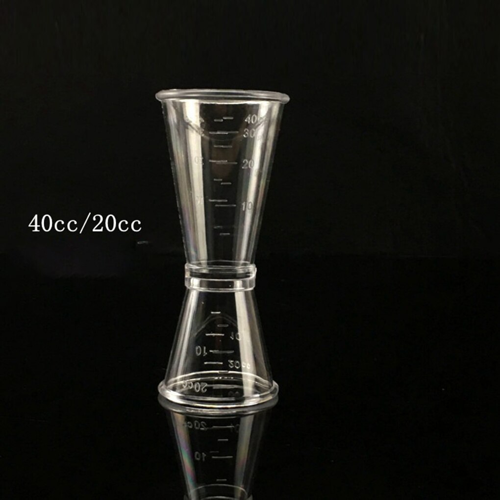 Transparent Ounce Cup 10 To 40ml Plastic Resin Milk Tea Coffee Mixed Ounce Scale Outdoor Measuring Cup Suitable For Home Bar