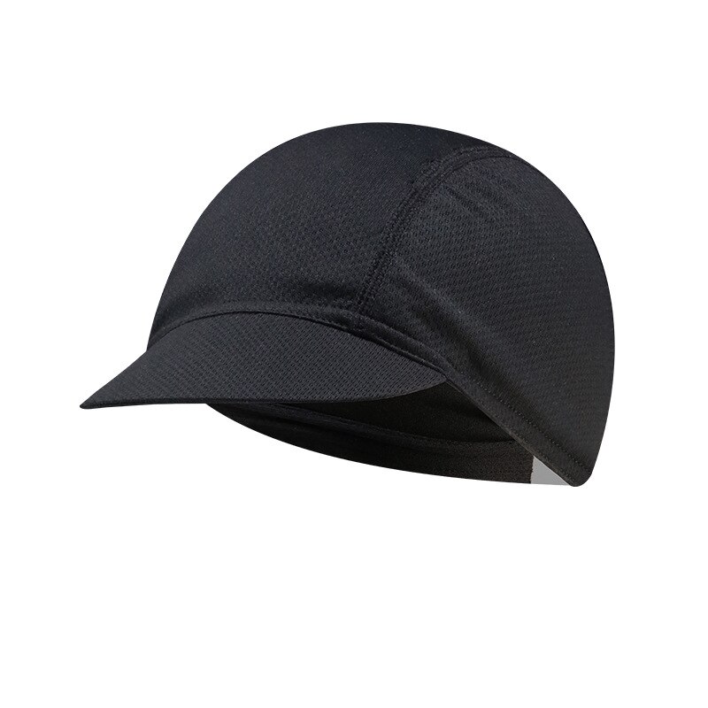Snel Droog Helm Fietsen Cap Uv Anti-Zweet Sport Hoed Motorfiets Fietsen Fiets Hoed Unisex inner Cap: CA001-Black