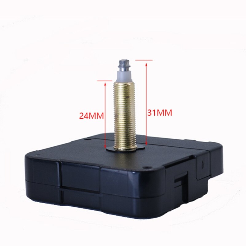 High Torque Long Shaft Silent Clock Movement Mechanism with 2 Clock Hands Repair 87HA