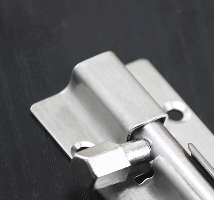 stainless steel Sliding bolt door lockSafety Lock for wooden doors protection gate latch furniture accessories