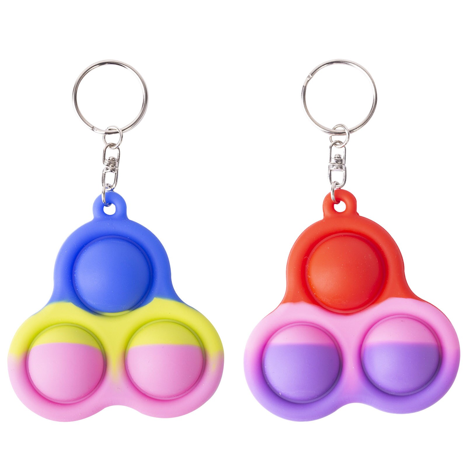 Silicone Fidget semplice fossetta giocattolo impugnatura decompressione giocattolo antistress mano Fidget adulti autismo educativo precoce necessità speciali: E