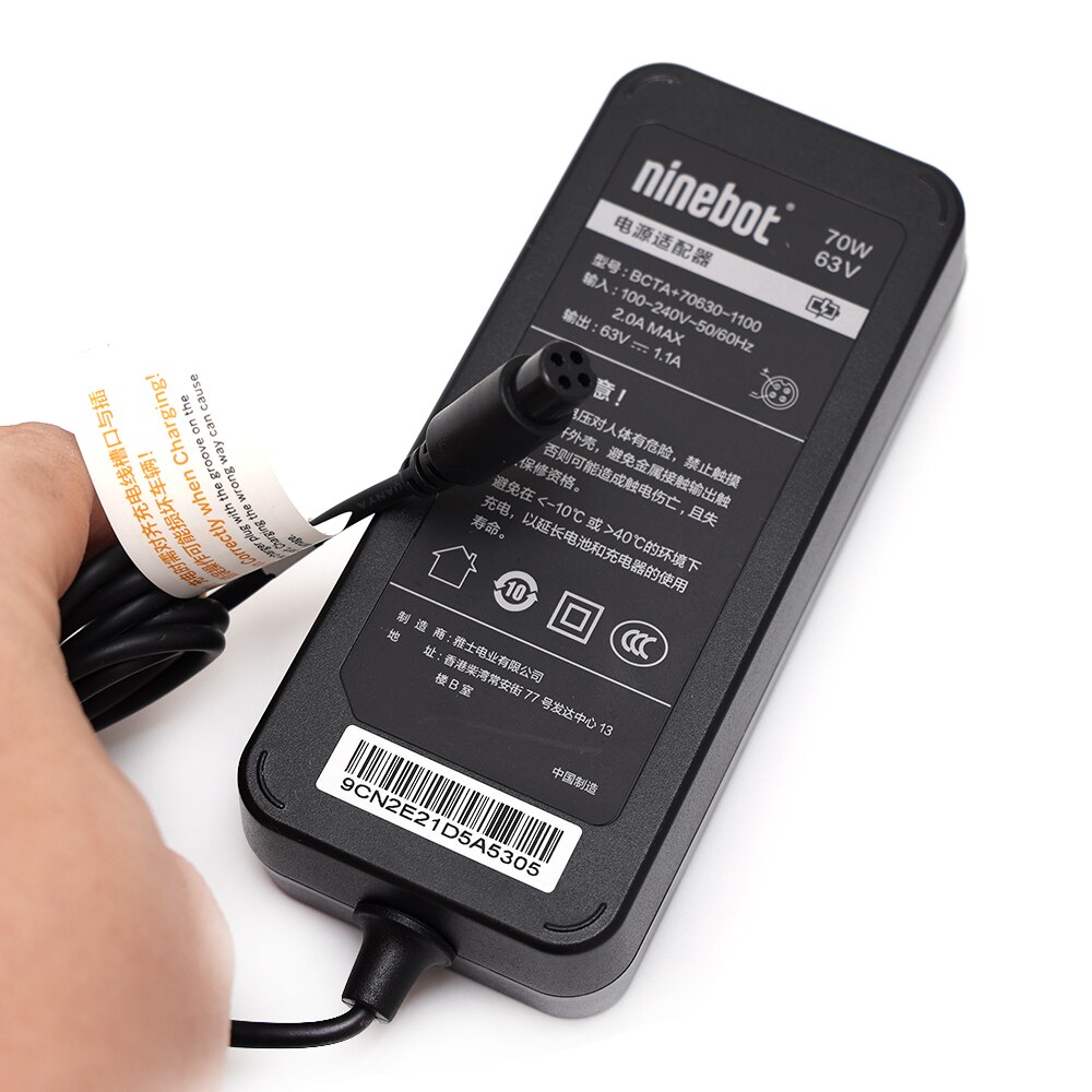 Original Ladegerät Für Ninebot Mini und Profi Gleichgewicht Auto Selbst Ausgleich Rolle 63V 1,1 A 70w 2nd Energie Adapter Mit Kabel