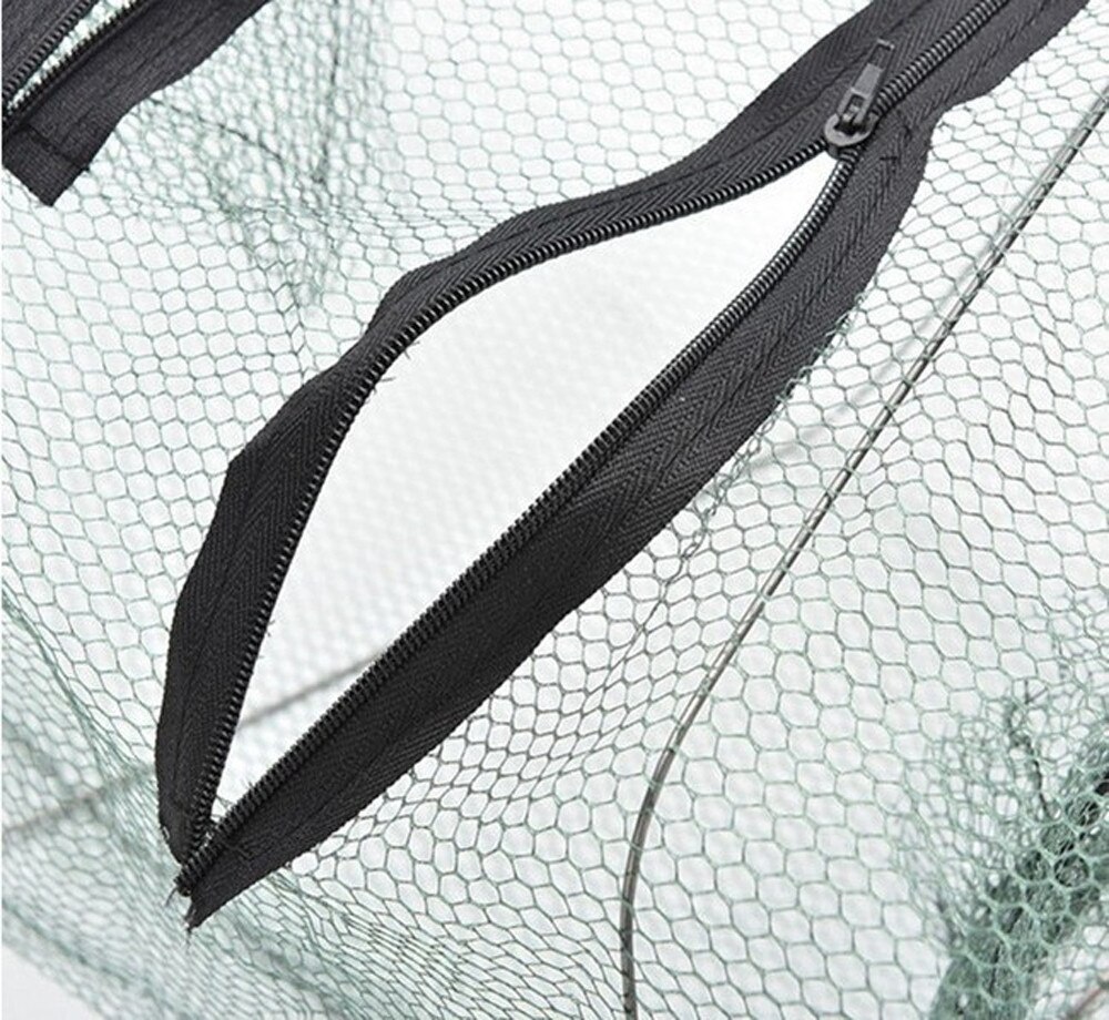 Cebo plegable para pesca de cangrejo, trampa de camarones, jaula de red fundida para pesca, camarón y cangrejo, novedad de , #50