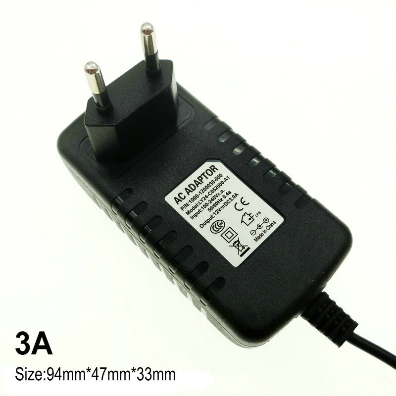 Dc12v adapter  ac100-240v verlichtingstransformatoren uitgang  dc12v 1a / 2a / 3a voeding voor ledstrip.