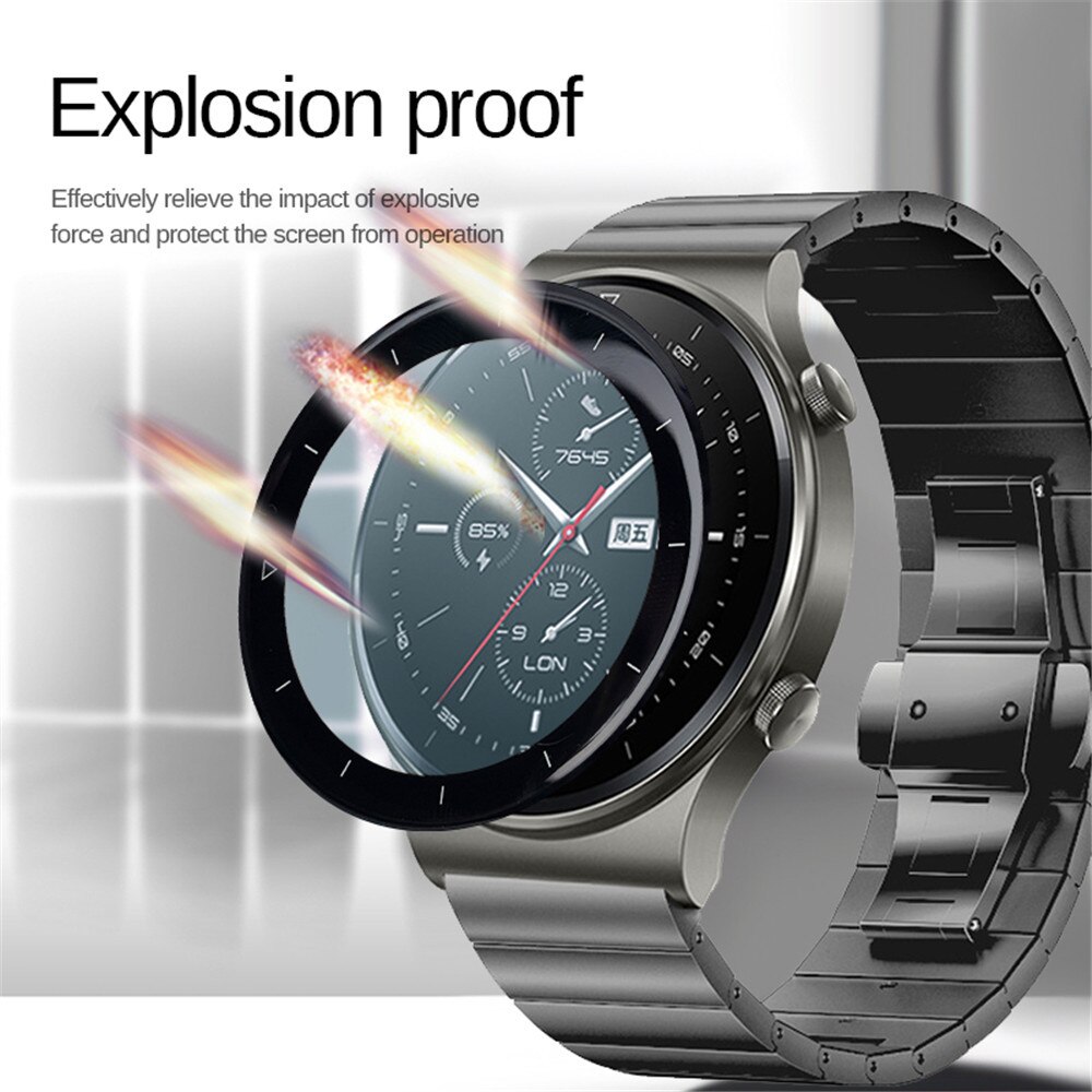 Voor Huawei Horloge Gt 3 Glas 3Pcs 9D Gebogen Zachte Beschermende Glas Huawey WatchGT3 46Mm GT3 42Mm smartwatch Screen Protector Film
