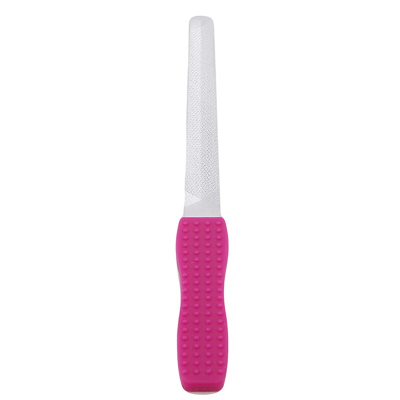 Lime à ongles convexe Concave Double face en Silicone, poignée antidérapante, outils de manucure, Accessoires pour ongles, 1 pièce: Default Title