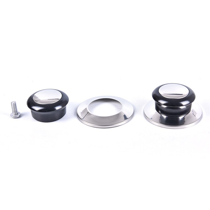 Hittebestendig Pot Pan Deksels Knop Lifting Handvat Zwart En Zilver Home Keuken Kookgerei Vervangende Onderdelen