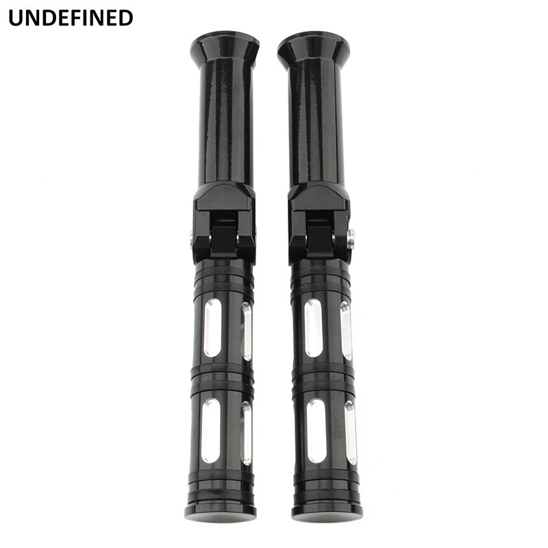 Black Passenger Footrests Support Kit CNC Aluminum Rubber Foot Pegs For Harley Low Rider Fat Bob Breakout FLDE FLHC/S: U