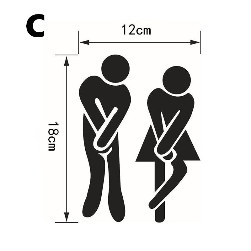 Wc Muursticker Badkamer Decoratie Wc Wc Stickers Waterdicht Wasruimte Pvc Posters Woondecoratie Accessoires: C