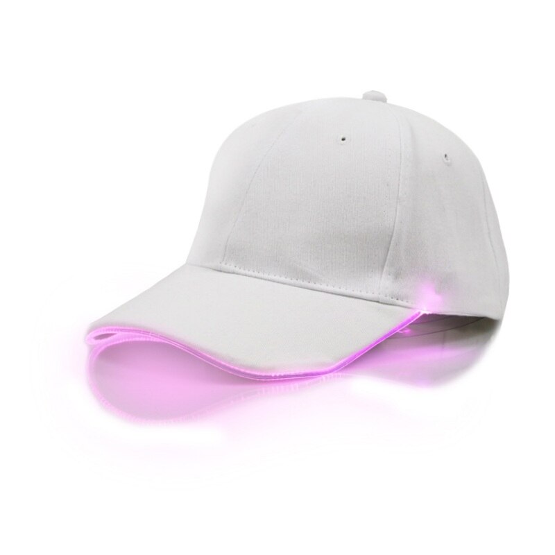 LED Light Up Baseball Caps Glowing Adjustable Hats for Women Mens Fitted Hats Glow In The Dark: W6