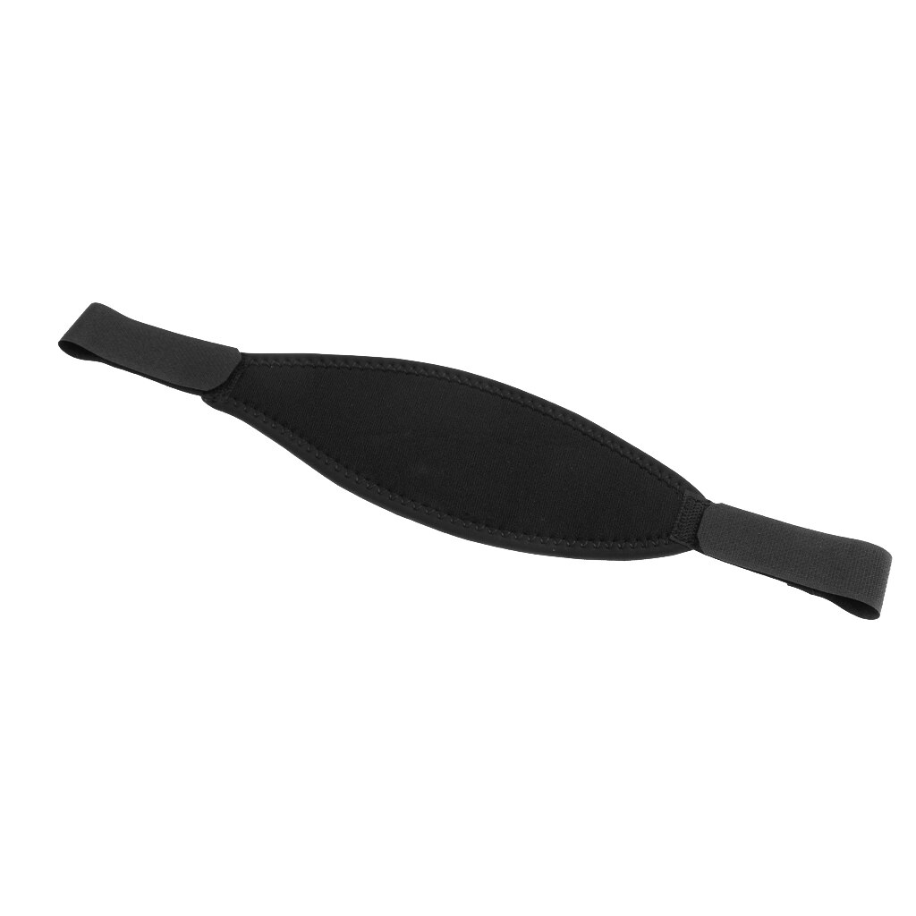 13X3.3 Inch Neopreen Duiken Masker Slap Band-Verstelbare & Lange Haar Bescherming: Black