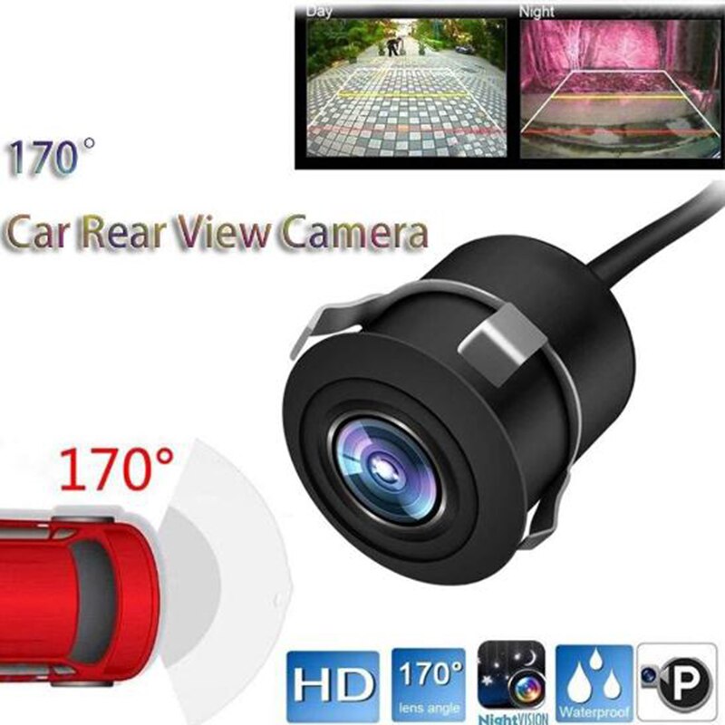 170° Wide Angle Car Reverse Camera HD Night Vision Rear View Camera Backup Parking Camcorder Highly Waterproof Reversing Monitor
