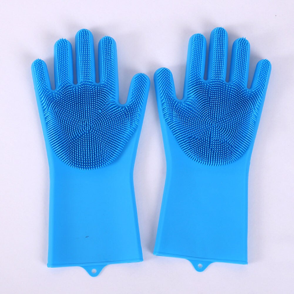 Gants magiques en silicone, 1 paire de gants de nettoyage pour la cuisine, brosse d'entretien pour la maison: 1