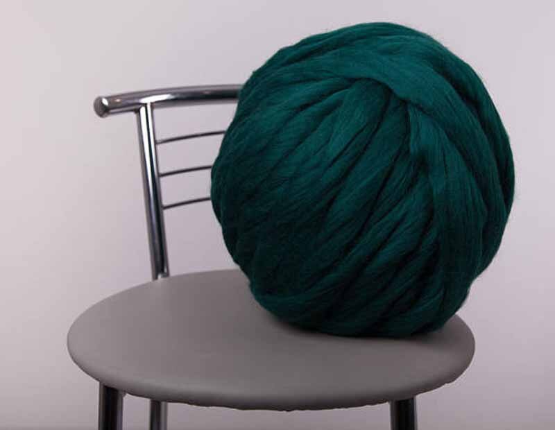 Fabrikant Diy Dikke Wol Hand-Gebreide Acryl Lijn Bal Arm Gebreide Deken Wollen Deken Sofa Cover Dikke Draad Deken: cyan-blue