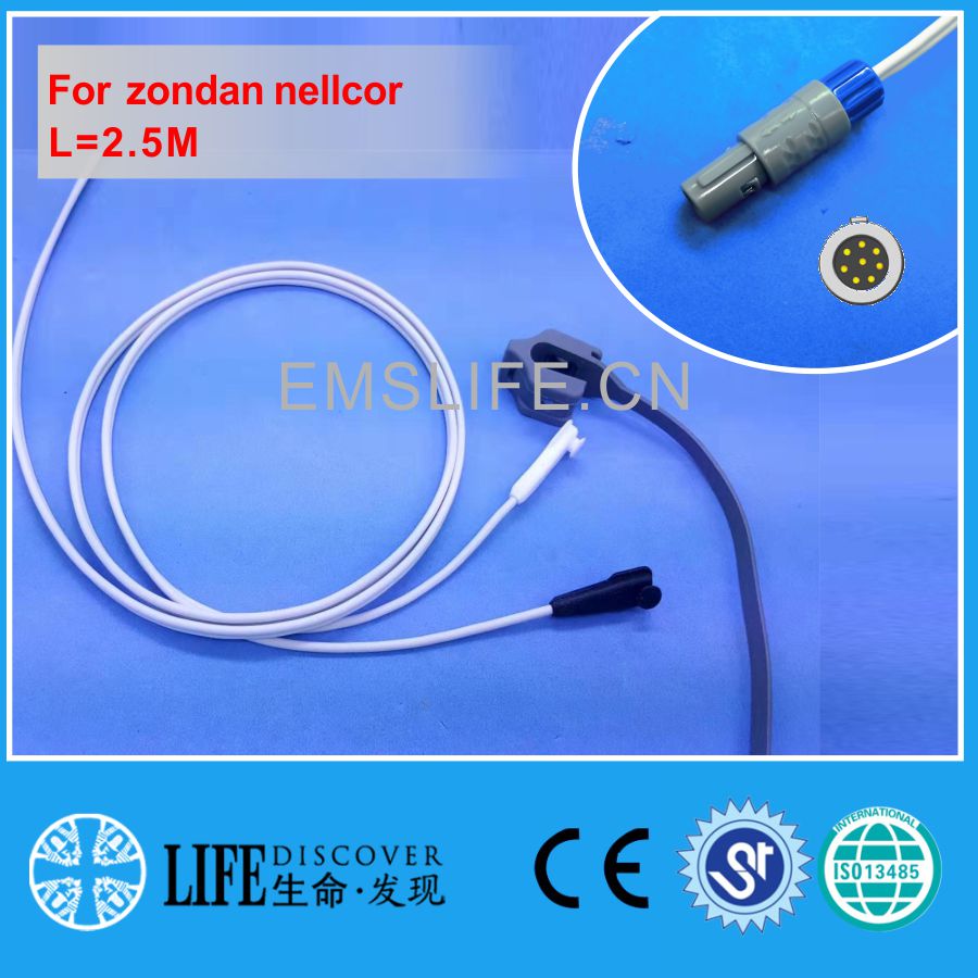 Long cable AWT adult finger clip spo2 sensor for zondan nellcor patient monitor: Y-model-B