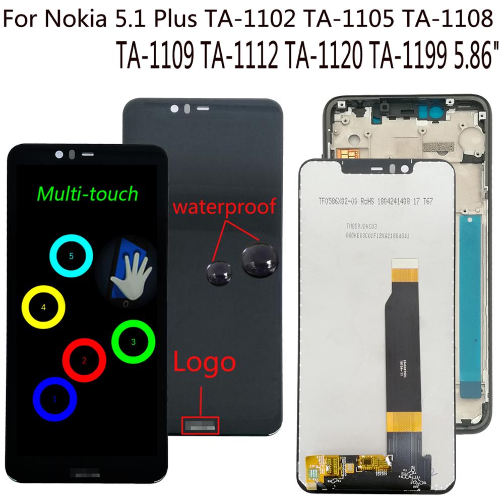 Shyueda 100% Orig Voor Nokia 5.1 Plus X5 TA-1102 TA-1105 TA-1108 TA- 1109 TA-1112 TA-1120 TA-1199 Lcd Touch Screen