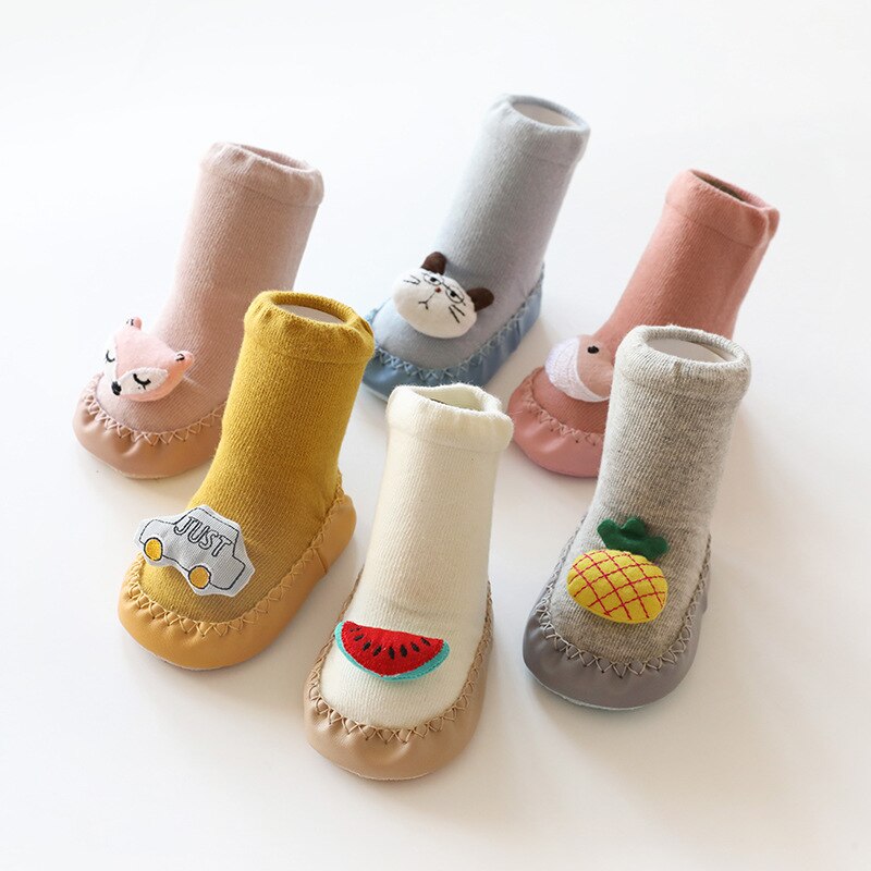 tricot fait à la main dessin animé polaire neige bottes pour bébé fille garçon anti-silp Prewalker chaussons bébé chaussures 0-24 mois