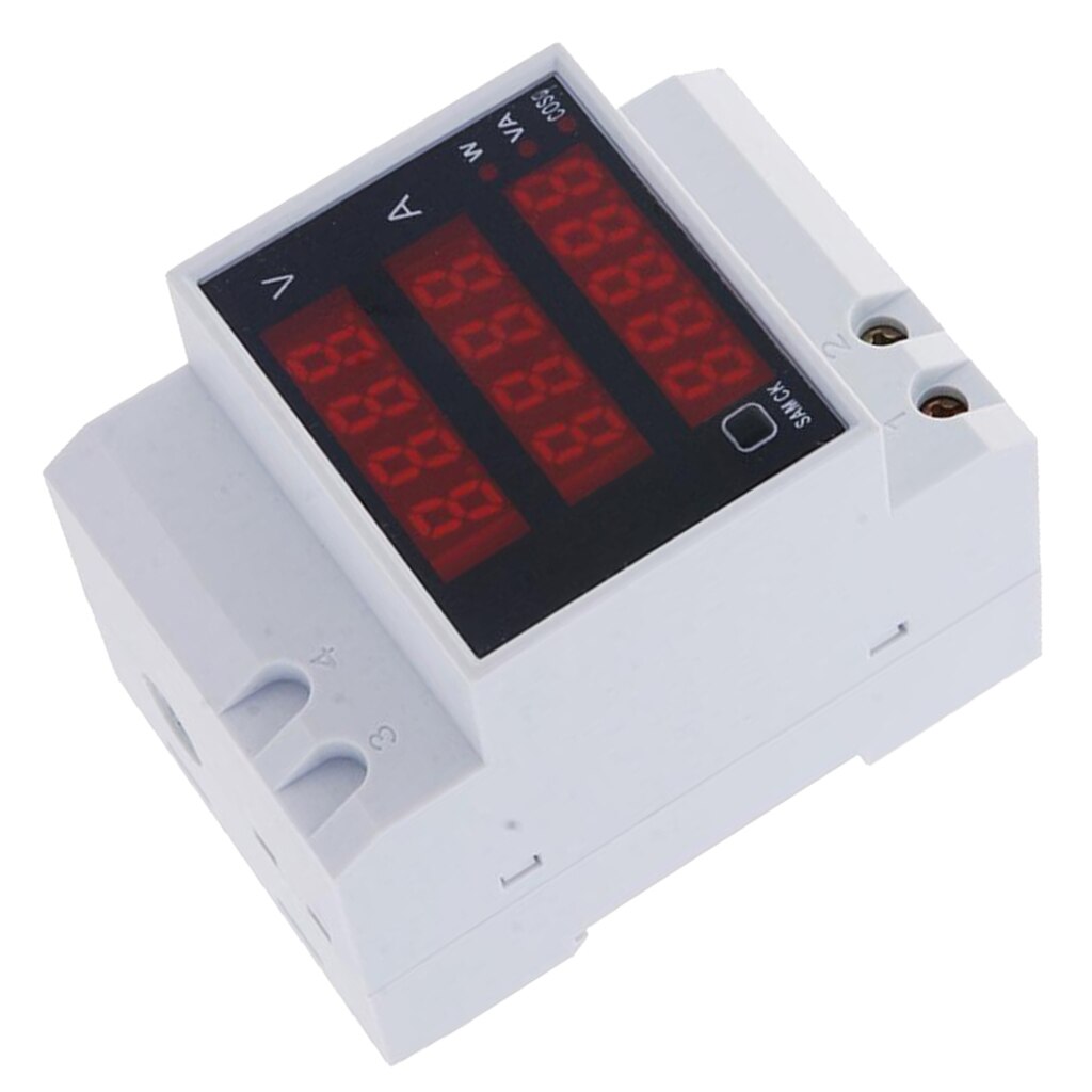 AC80-300V 100A Lärm-Schiene Digitale Multi Funktion Meter Messgerät Multimeter Spannung Strom Energie Strom Meter LED-anzeige