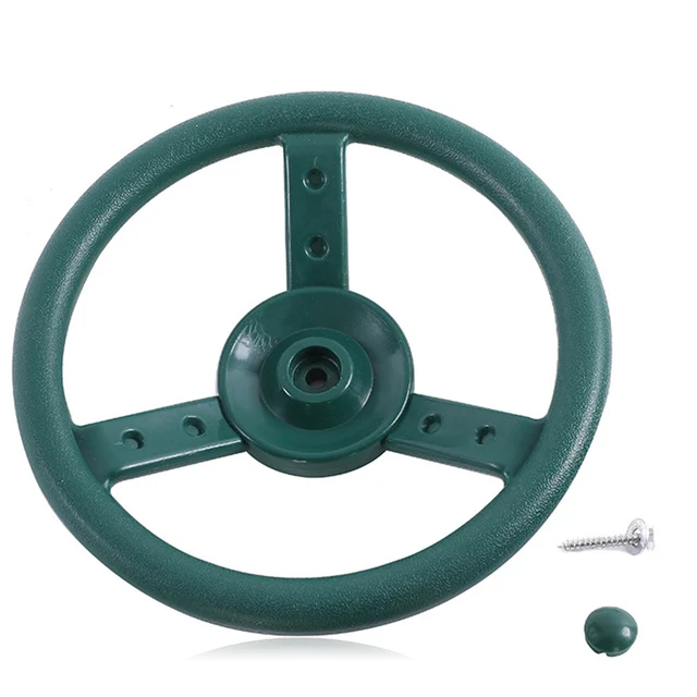 Juego de columpio, volante, dispositivo de columpio para patio de juegos, accesorio interactivo de repuesto, accesorios de escalada para jardín y patio trasero: Verde